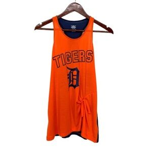 Genuine Merchandise Detroit Tigers Tie Front Waist Soft Muscle Tank Nwt Girls XL